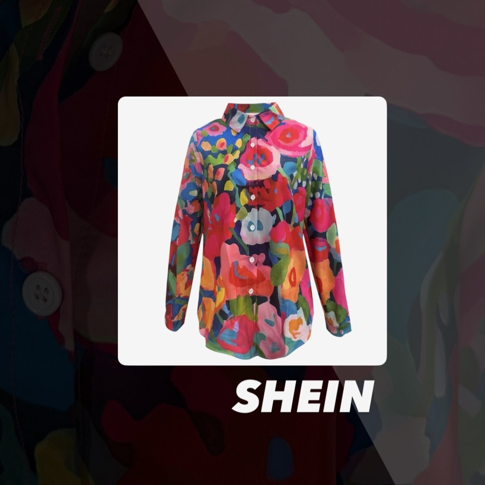 NWOT Shein Floral Blouse